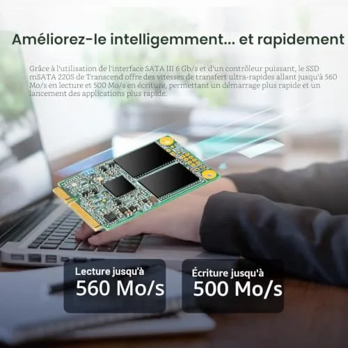 Transcend 220S 128GB mSATA SSD - vue 4