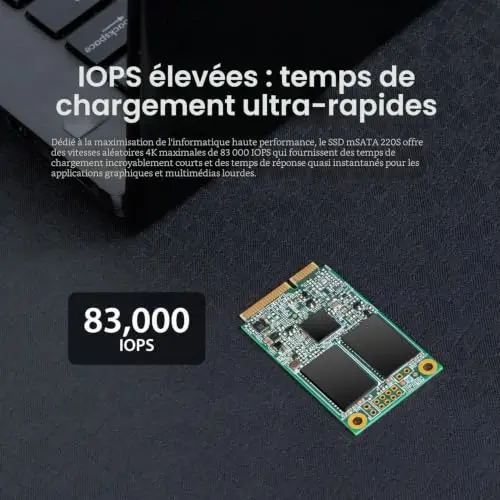 Transcend 220S 128GB mSATA SSD - vue 6