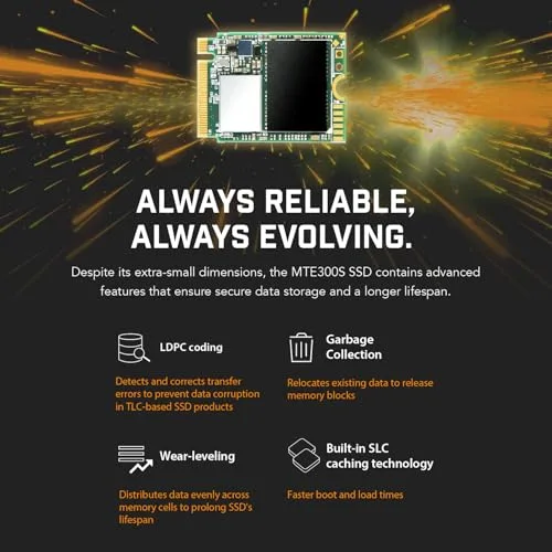 Transcend 300S SSD 256 Go M.2 2230 - vue 7