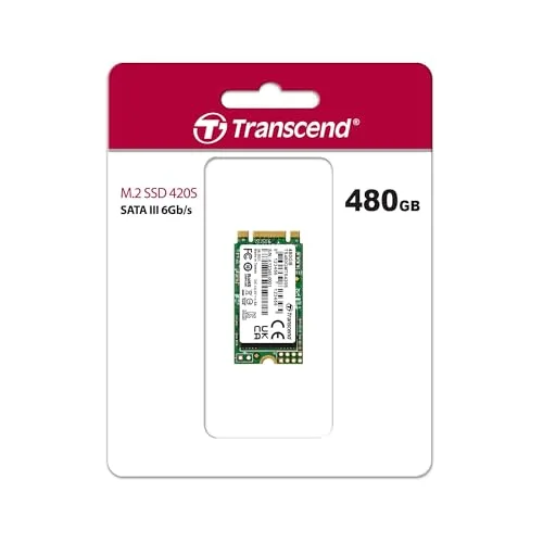 Transcend 420S SSD 480 Go M.2 2242 - vue 2