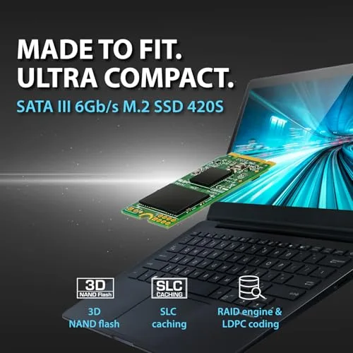 Transcend 420S SSD 480 Go M.2 2242 - vue 3