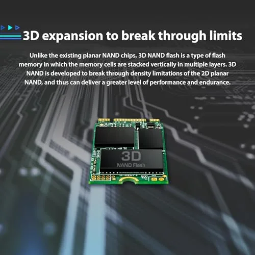 Transcend 430S SSD 1 To M.2 2242 SATA - vue 4