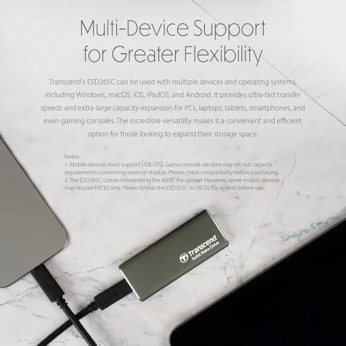 Transcend ESD265C 2 To SSD Externe - vue 7