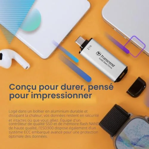 Transcend ESD300S 2 To SSD Externe - vue 6