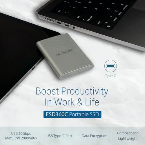Transcend ESD360C 1 To - vue 2