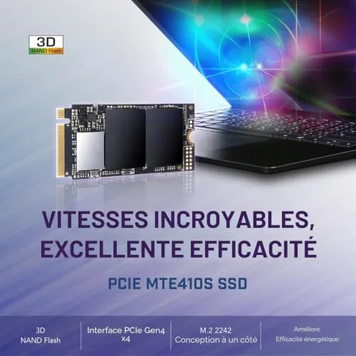 Transcend MTE410S 256 Go - vue 3
