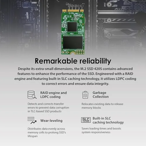 Transcend MTS420 120 Go M.2 SATA - vue 9