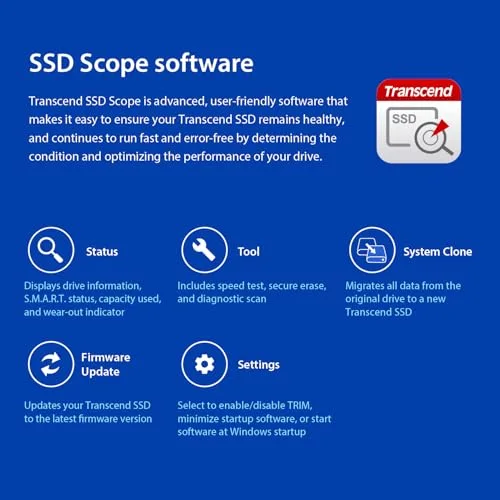 Transcend SSD225S 1 To - vue 9