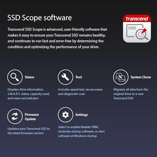 Transcend SSD452K 1 To - vue 8