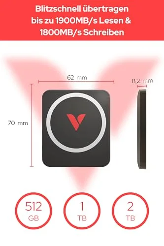 Verbatim SnapBack SSD 512 Go - vue 2