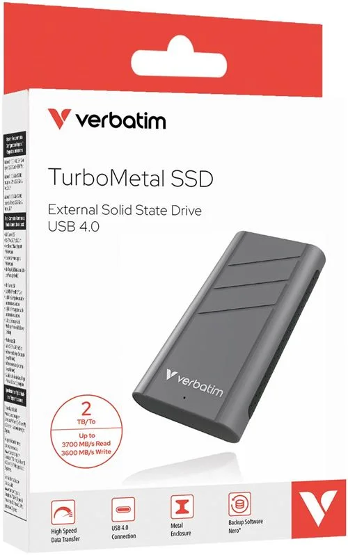Verbatim TurboMetal SSD USB4 2 To