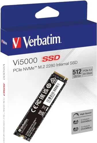 Verbatim Vi5000 SSD 512 Go M.2 PCIe 4.0 - vue 3