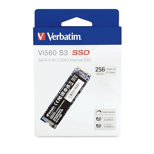 Verbatim Vi560 S3 SSD 256 Go M.2 SATA - vue 5