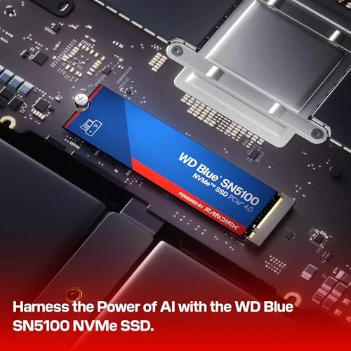 WD Blue SN5100 500 Go - vue 3