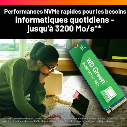 WD Green SN350 2 To NVMe - vue 5