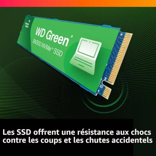 WD Green SN350 480 Go NVMe - vue 6