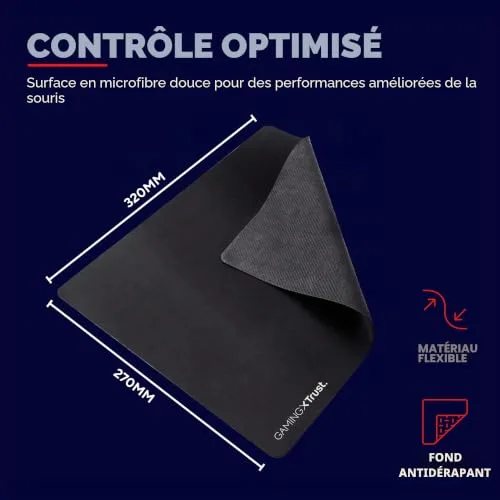 GXTrust GXT 754 Noir - vue 3