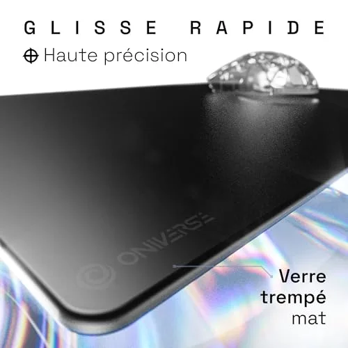Oniverse Tapis de souris en verre S Noir - vue 2