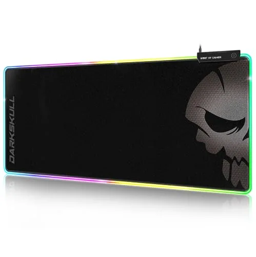 Tapis de souris Spirit Of Gamer Darkskull Hub RGB XXXL Noir