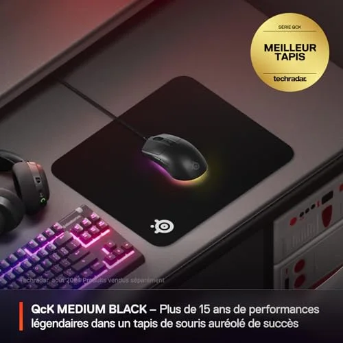SteelSeries QcK Noir - vue 2