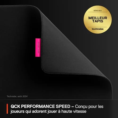 SteelSeries QcK Performance L Speed Noir - vue 2