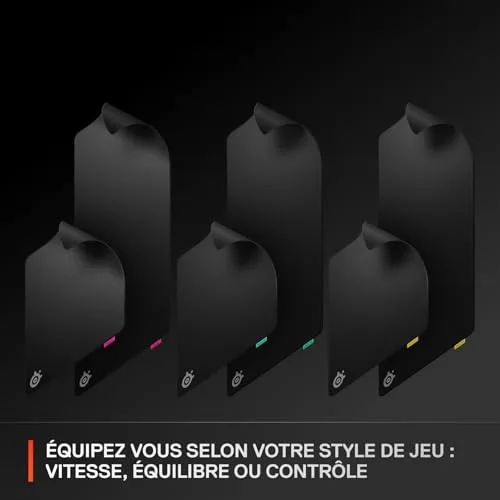 SteelSeries QcK Performance L Speed Noir - vue 9