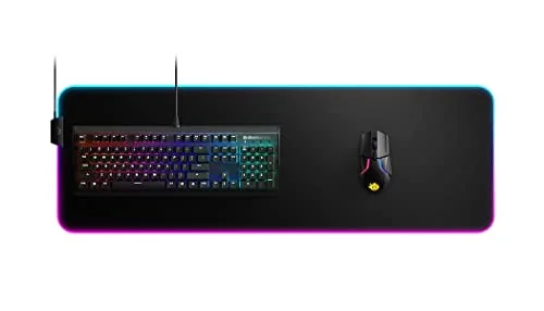 SteelSeries QcK Prism XL Noir - vue 3