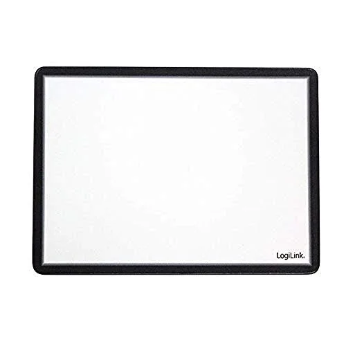 LogiLink Tapis de souris transparent bord noir PVC