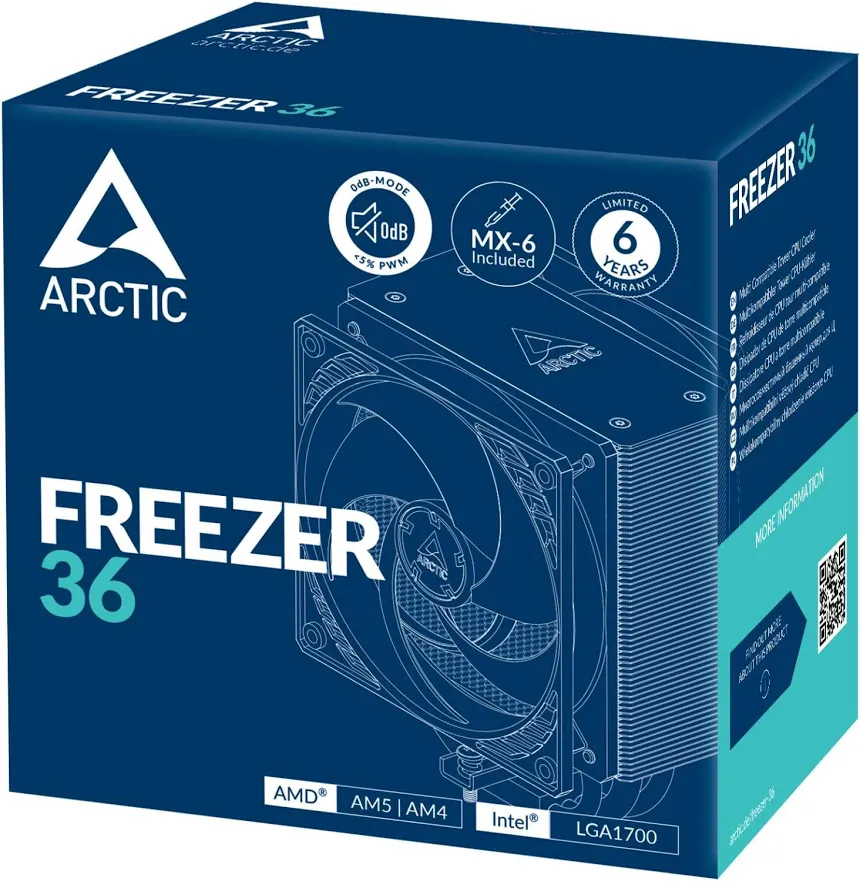 ARCTIC Freezer 36 Noir - vue 2