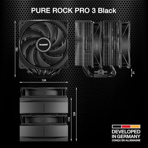 BE QUIET! - Pure Rock Pro 3 - Ventirad CPU - BK041 - vue 7