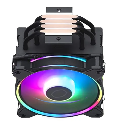 COOLER MASTER - Hyper 212 Halo Black ARGB - Ventirad - TDP 180w - 120 mm - vue 4