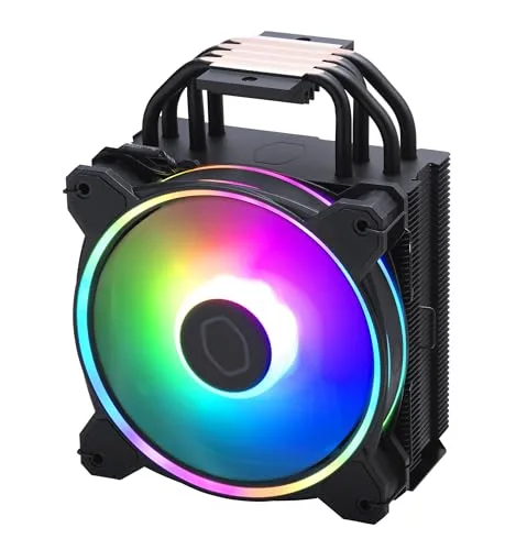COOLER MASTER - Hyper 212 Halo Black ARGB - Ventirad - TDP 180w - 120 mm - vue 5