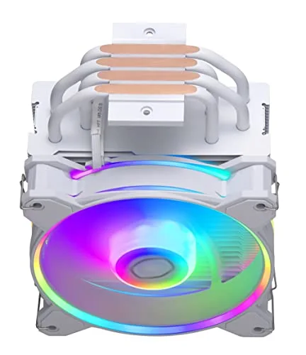 COOLER MASTER - Hyper 212 Halo White ARGB - Ventirad - TDP 180w - 120 mm - vue 6
