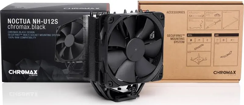 Noctua NH-U12S chromax.black - vue 3