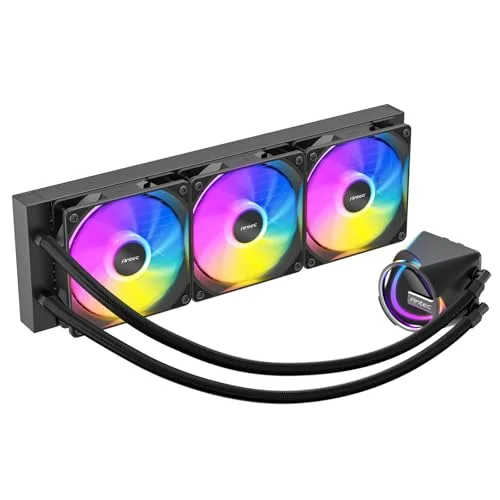 Refroidisseur liquide pour processeur - Antec - 360 mm - 3 ventilateurs PWM ARGB - Base en cuivre - vue 6