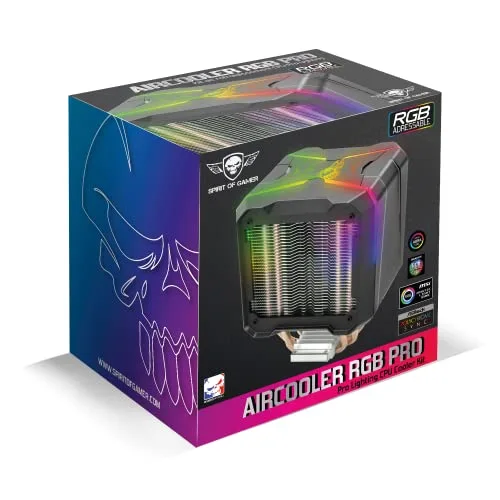 Ventirad - Spirit Of Gamer - Aircooler Pro RGB - Silencieux - Aluminium - Compatible Intel/AMD - vue 9