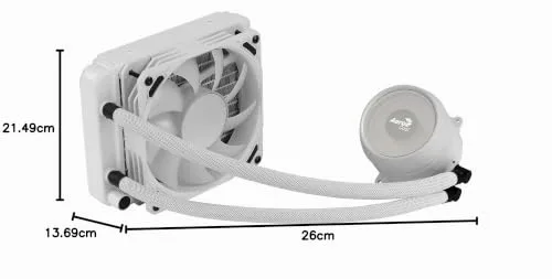 AEROCOOL Mirage L120 ARGB Blanc- Kit de refroidissement watercooling CPU 120mm - vue 9