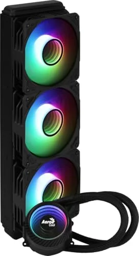AEROCOOL Mirage L360 ARGB Noir - Kit de refroidissement watercooling CPU 360mm (Kit LGA1700 inclus) - vue 3