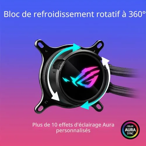 ASUS ROG STRIX LC III 360 Noir - vue 2