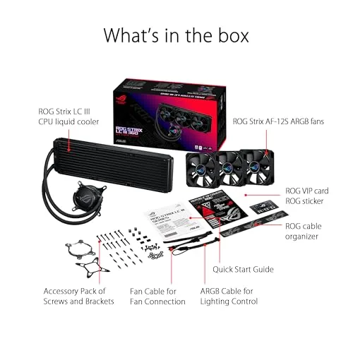 ASUS ROG STRIX LC III 360 Noir - vue 5