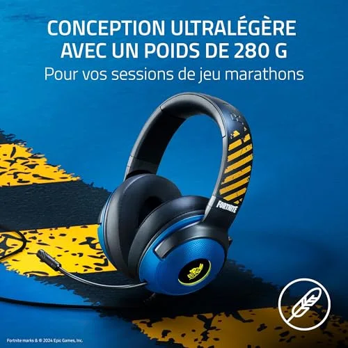 Casque gaming - RAZER - Kraken v3 X - Filaire - Son surround 7.1 - Circum-aural fermé - vue 3