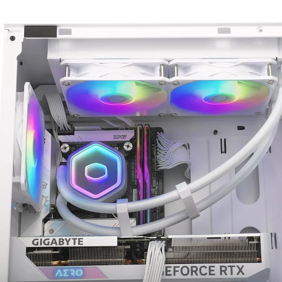 Cooler Master MasterLiquid 360 Core II ARGB Blanc - vue 5