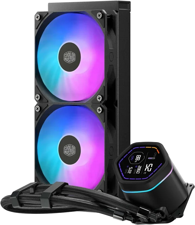Cooler Master MasterLiquid Core Nex Digital 240 ARGB Noir - vue 2