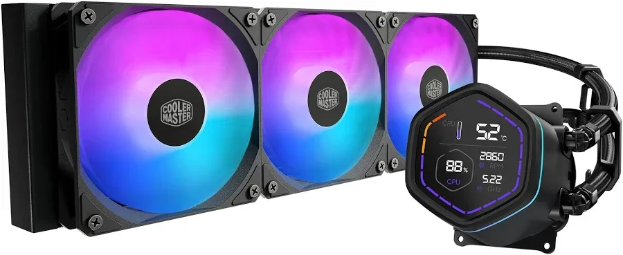 Cooler Master MasterLiquid Core Nex Digital 360 ARGB Noir - vue 1