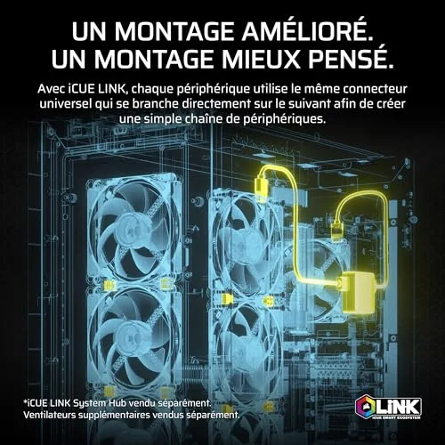 Corsair iCUE Link Titan 360mm Blanc - vue 6