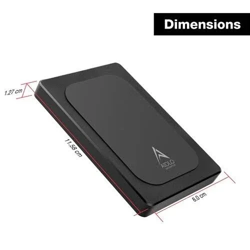 Disque dur externe Aiolo Innovation A4 500 Go Noir - vue 3