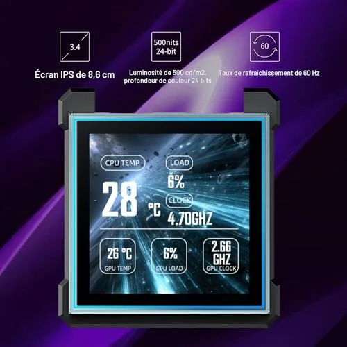 Hydroshift II 360TL 120mm Water Cooling White - vue 2