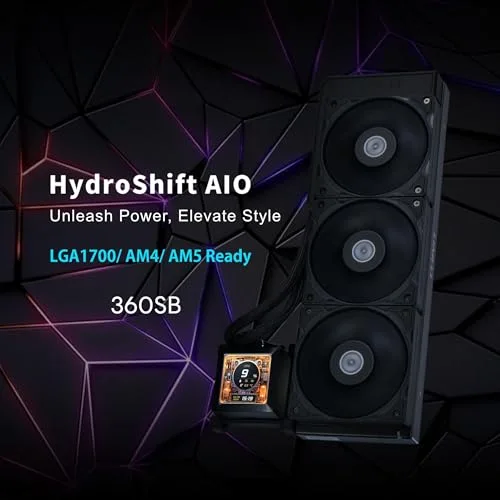 Kit de watercooling - Lian-Li - HydroShift LCD 360S - Refroidissement à eau - Écran LCD - Personnalisable - vue 2