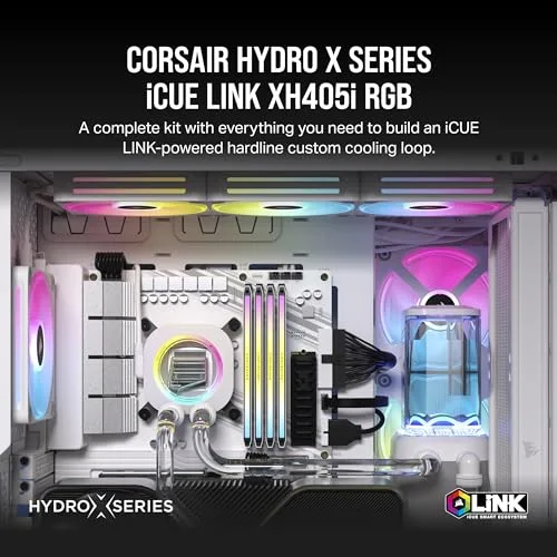 Kit de watercooling personnalisé - CORSAIR - XH405i - Blanc - 120mm - 2400 RPM - vue 2