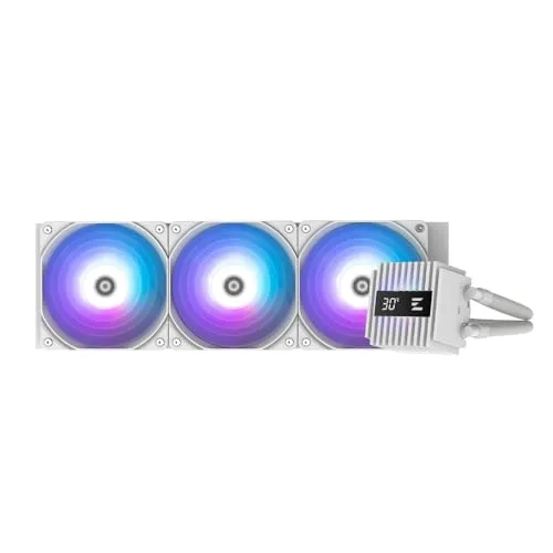 Kit Watercooling AIO - Zalman - Alpha2 RGB - 360mm - Blanc - Performance et esthétique - vue 2
